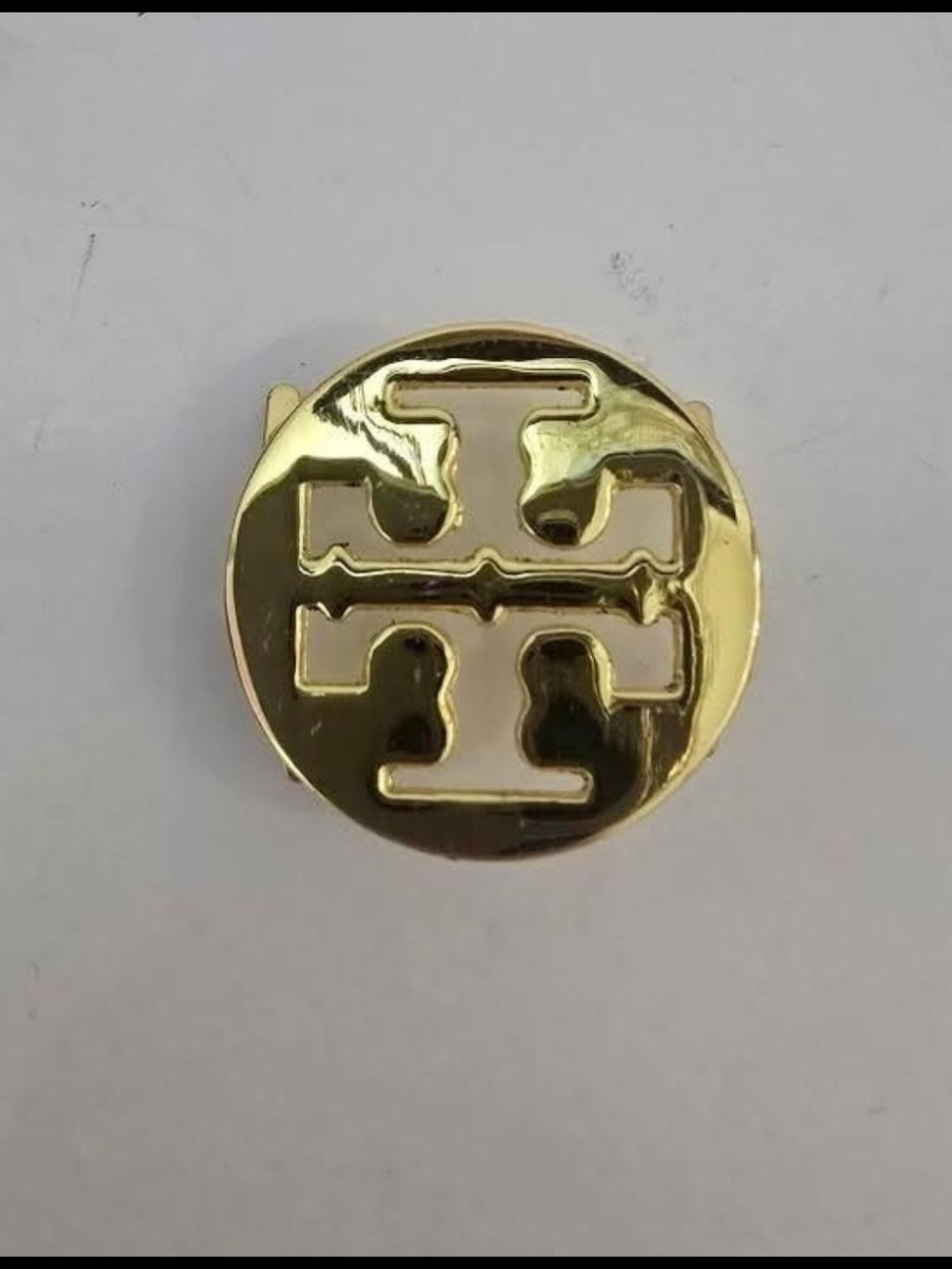 Tory Burch Gold Logo Round Tag Bag Shoes